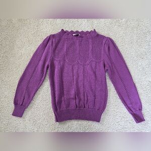 Vintage Christin Stevens Purple Feminine Small Sweater